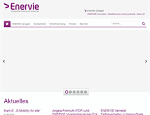 Tablet Screenshot of enervie-gruppe.de